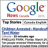 Thumbnail image of Google News front page