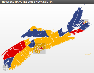 Nova Scotia Election In Two Maps - Rob Cottingham